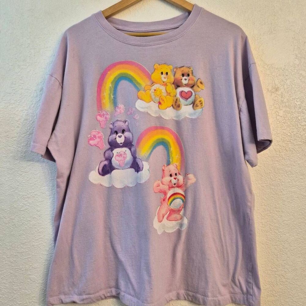 Care Bears Lavender Purple T-shirt: Soft Feminine 80's Vintage Inspired Gen X